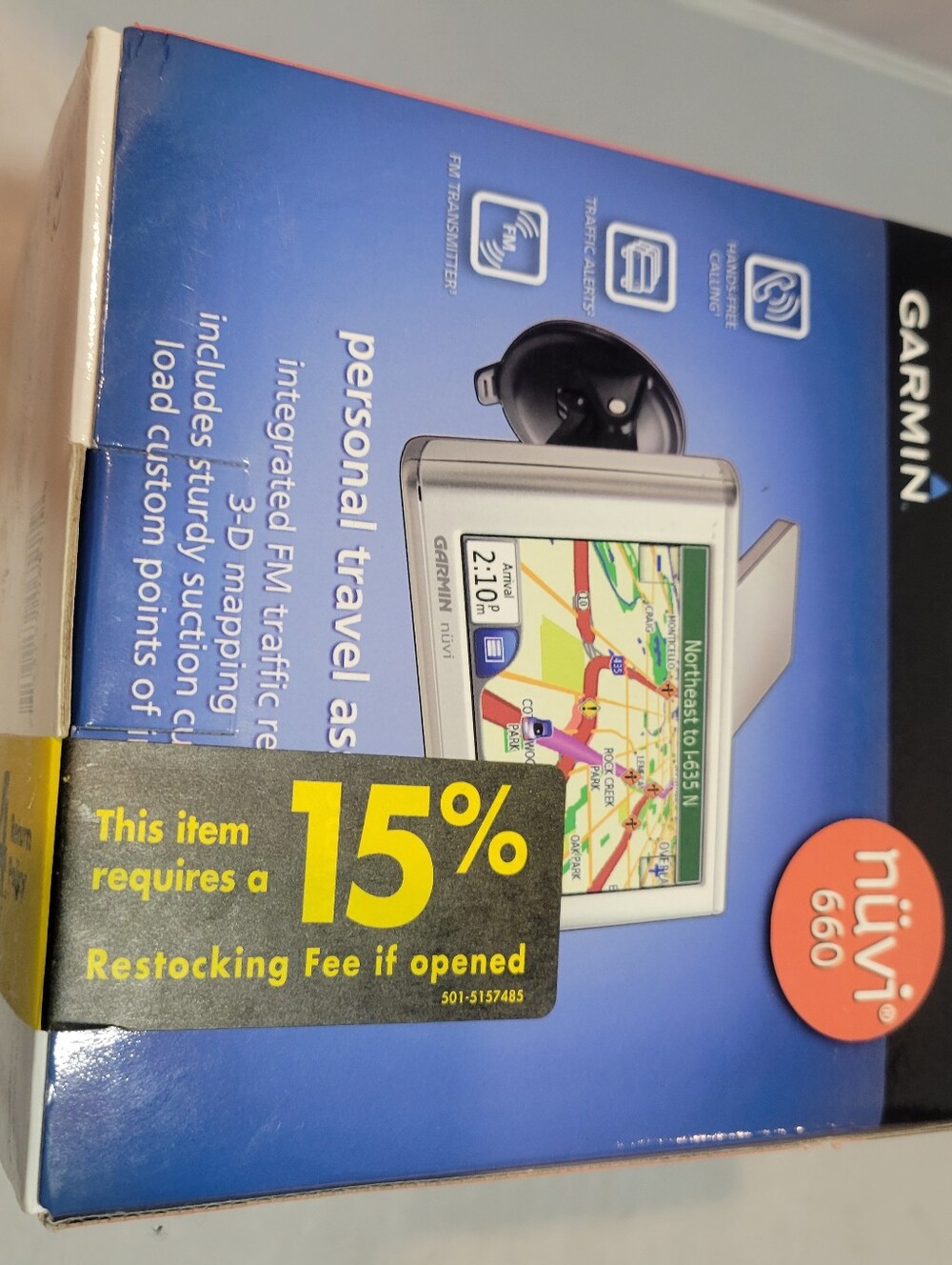 garmin nüvi 660 GPS Navigator in silver and black